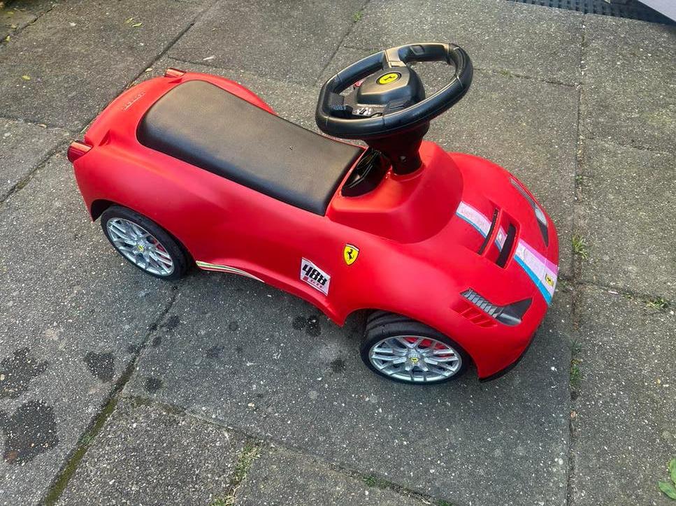 Ferrari Loopauto Rood - Perfect voor Jonge Racers!, Ophalen, Gebruikt, Loopvoertuig