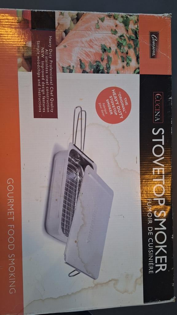 Camerons Stovetop Smoker - Rookoven voor fornuis, Huis en Inrichting, Overige typen, Zilver, Ophalen of Verzenden, Zo goed als nieuw