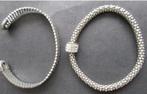 setje van 2 nieuwe zilverkleurige armbanden, Ophalen of Verzenden, Nieuw, Zilver, Overige materialen