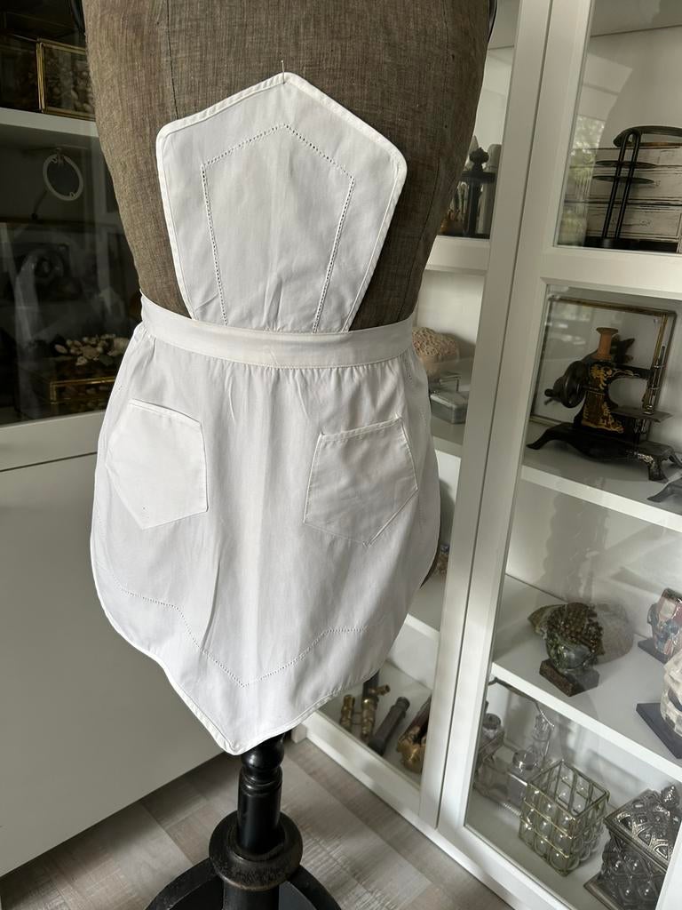 Vintage brocante dienstmeisjes schort, Ophalen of Verzenden