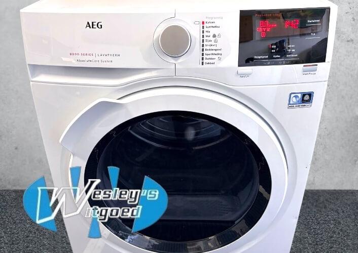 AEG T8DB84GW droger 8kg A++ – 12 maanden garantie​, Wesley's Witgoed, Info@wesleyswitgoed.nl, Industrieweg 3B, 1613KT Grootebroek, Nederland