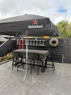Grote Heineken parasol - Ideaal voor terras of tuin, Ophalen, Gebruikt, 3 tot 4 meter, Stokparasol
