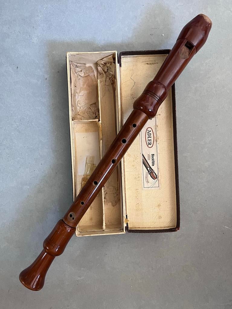Adler Altblokfluit - 47cm, Muziek en Instrumenten, Blaasinstrumenten | Blokfluiten, Ophalen of Verzenden, Gebruikt, Alt, Met koffer, hoes of etui
