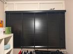 Houten jaloezien, Huis en Inrichting, Stoffering | Gordijnen en Lamellen, Ophalen, Zwart, Zo goed als nieuw, 200 cm of meer