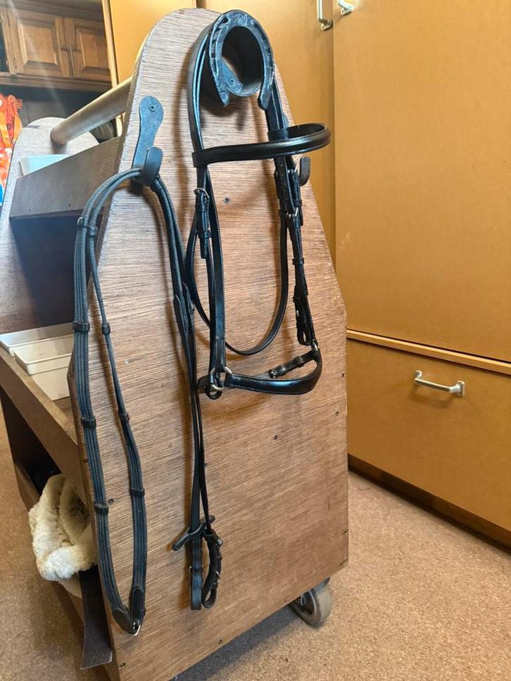 Hoofdstel lage neusriem cob zwart, Dieren en Toebehoren, Paarden en Pony's | Hoofdstellen en Tuigage, Gebruikt, Ophalen of Verzenden