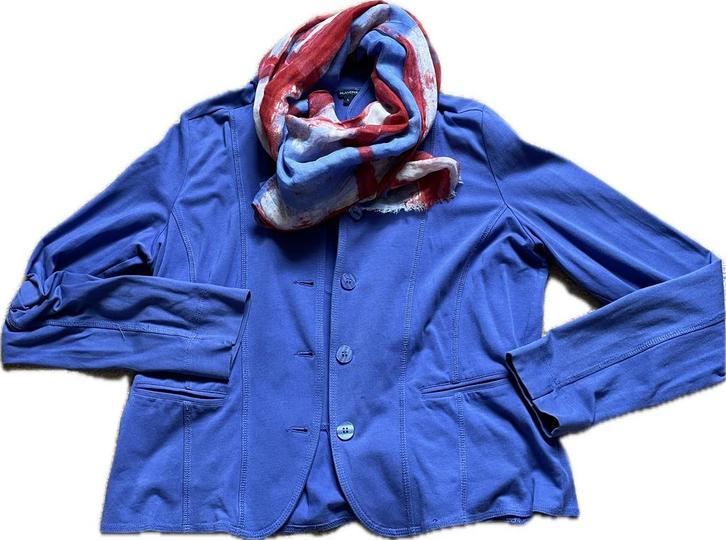 Purdey jasje, Kleding | Dames, Jasjes, Kostuums en Pakken, Zo goed als nieuw, Jasje, Maat 38/40 (M), Blauw, Verzenden