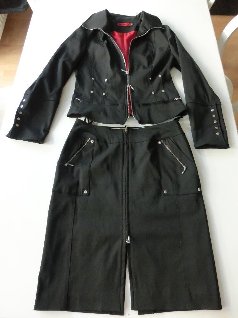 Sexy zwart pakje van Bellissima 38, Kleding | Dames, Ophalen of Verzenden, Zo goed als nieuw, Maat 38/40 (M), Zwart
