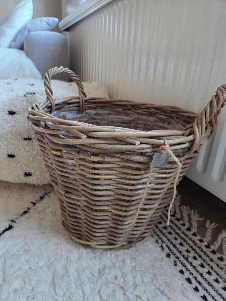 Rotan mand rond, Overige materialen, Rond, Nieuw, Ophalen