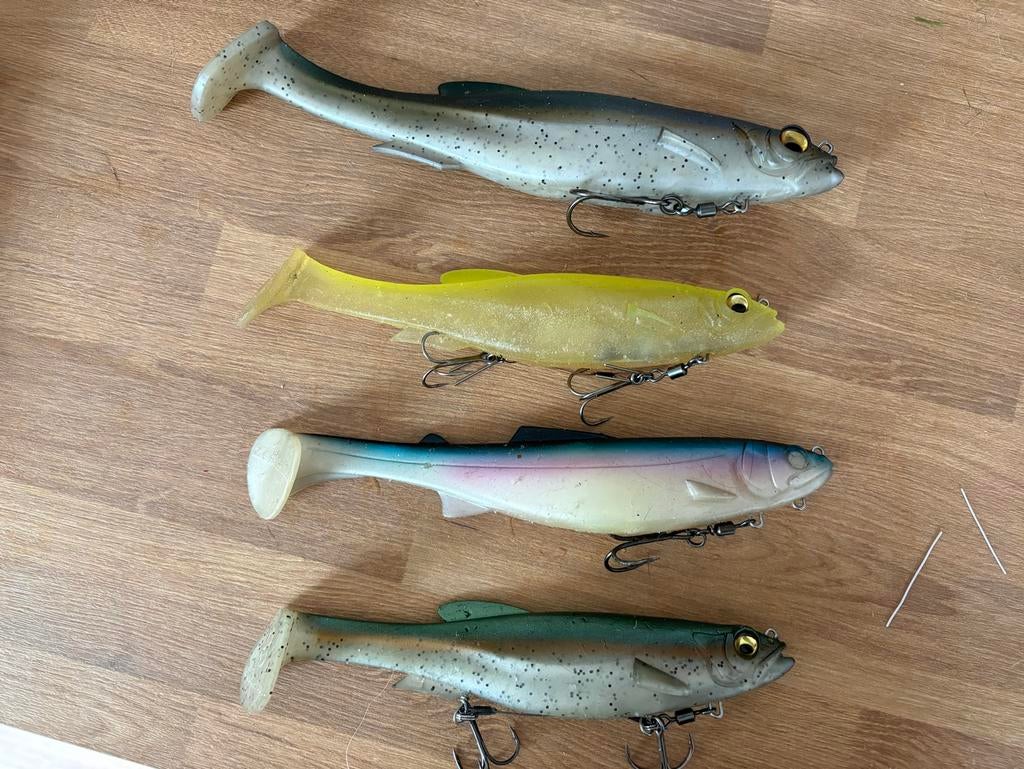 Megabass Magdraft Swimbait Set, Watersport en Boten, Hengelsport | Roofvissen, Ophalen of Verzenden, Gebruikt, Overige typen