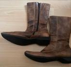 Bruine leren laarzen - maat 39, Hoge laarzen, Bruin, Verzenden, Zo goed als nieuw