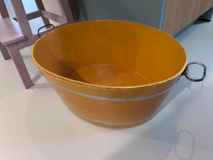 Vintage waston/ houtpulp kinderbadje Silesia Holzstoff, Huis en Inrichting, Emmers, Gebruikt, Hout, Met handgreep, Ophalen