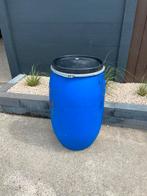 Pe vat 220 ltr/ regenton (deksel met klemband), 150 liter of meer, Ophalen, Zo goed als nieuw, Kunststof