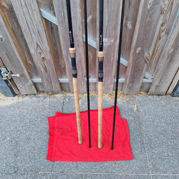 2x Fox Warrior S karperhengels. Full cork.  beschikbaar voor biedingen