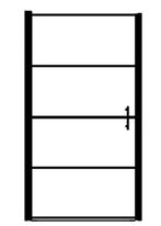 AANBIEDING | Douchedeur 91 x 195 cm gehard glas zwart! GRTS, Verzenden, Nieuw, Bruin