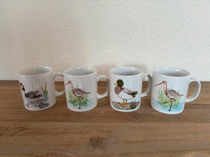 4 Vintage Persil Mokken - Diet van Beek, Huis en Inrichting, Keuken | Servies, Gebruikt, Kop(pen) en/of Schotel(s), Overige stijlen