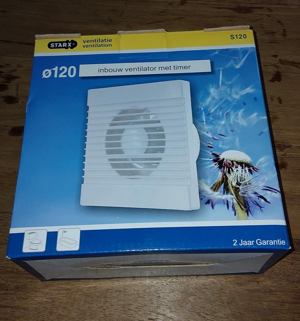 Inbouwventilator met uitschakelvertraging, Ophalen of Verzenden, Nieuw, Afzuiger