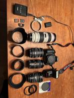 Zeer complete fotografie-set op basis van de Canon 80D, Audio, Tv en Foto, Fotocamera's Digitaal, Ophalen, Spiegelreflex, Canon