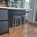 2 Kartell Ghost Barkrukken - Transparant, Ophalen of Verzenden, Gebruikt, Inclusief barstoelen