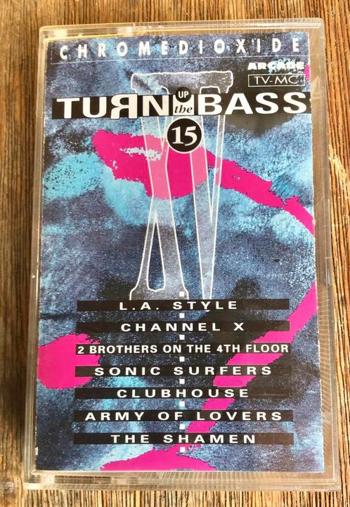 TURN UP THE BASS 15 CASSETTEBANDJE, Cd's en Dvd's, Cassettebandjes, Gebruikt, Origineel, Dance, 1 bandje, Ophalen of Verzenden