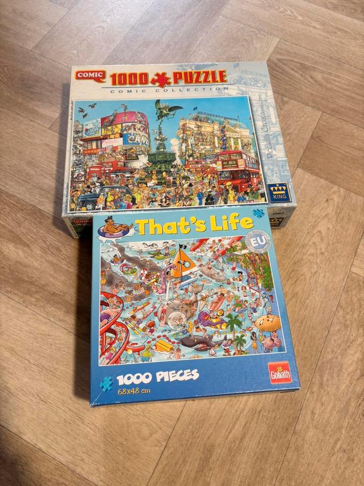 Puzzelpret gegarandeerd - vol humor & uitdaging!, Hobby en Vrije tijd, Denksport en Puzzels, Zo goed als nieuw, Legpuzzel, 500 t/m 1500 stukjes