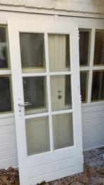 Stompe Binnendeur met Glas, Ophalen, Gebruikt, 80 tot 100 cm, Binnendeur