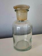 Antiek apotheker glas flesje met dop, Antiek en Kunst, Antiek | Glas en Kristal, Ophalen of Verzenden
