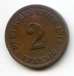 Duitsland 2 Pfennig 1914 E, Ophalen of Verzenden, Duitsland