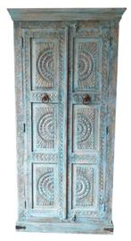 Oosterse vintage kast Indian Sun II, Huis en Inrichting, Kasten | Wandmeubels, Met plank(en), 200 cm of meer, Metaal, Nieuw