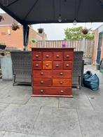 Koloniaal ladekastje met veel lades, Huis en Inrichting, Ophalen, Gebruikt, 50 tot 100 cm, Met lade(s)