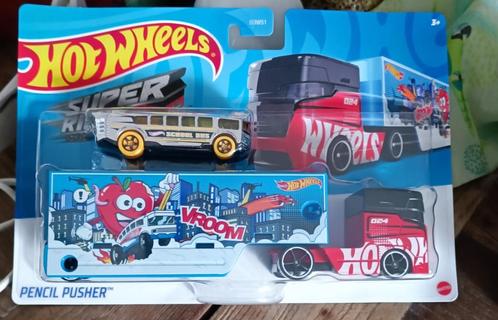 hot wheels super rigs pencil puscher nieuw, Hobby en Vrije tijd, Modelauto's | Overige schalen, Nieuw, Auto, Ophalen of Verzenden