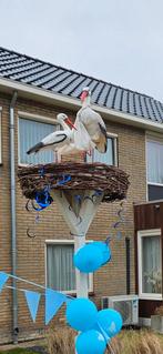 Geboorte ooievaar 3D op nest, Kinderen en Baby's, Kraamcadeaus en Geboorteborden, Ophalen