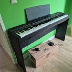 Yamaha P125A digitale piano, inclusief statief en pedal-unit, Muziek en Instrumenten, Ophalen, Zwart, Digitaal, Zo goed als nieuw