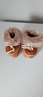 Leren baby slofjes met echt schapenwollen voering, Ophalen