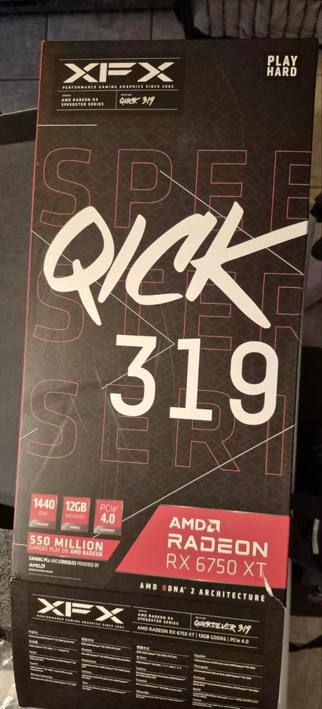 Videokaart AMD RADEON RX 6750 XT met garantie, vaste prijs, Computers en Software, Videokaarten, Zo goed als nieuw, PCI-Express 4.0