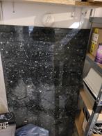 Natuurstenen keukenblad, zwart met Metallic Silica, Ophalen, Minder dan 80 cm, Minder dan 80 cm, Zo goed als nieuw