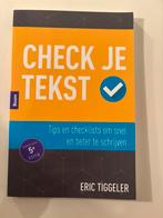 Check je tekst, Ophalen of Verzenden, Zo goed als nieuw, HBO