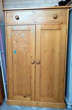 Houten Kast met Laden en Planken, Huis en Inrichting, Kasten | Computermeubels, Gebruikt, 70 tot 120 cm, 120 tot 170 cm, Ophalen of Verzenden