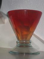 Henry Dean Oranje/Rood Belgische Glas Vaas, Ophalen