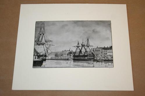 Foto Archief Vlissingen - Schepen Dokkade Vlissingen 1830, Boeken, Geschiedenis | Stad en Regio, Gelezen, 20e eeuw of later, Ophalen of Verzenden