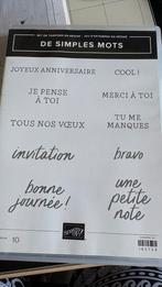 De simples mots SU, Ophalen of Verzenden, Nieuw, Clearstamp