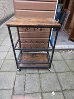 Wijnrek/ Trolley, Huis en Inrichting, Woonaccessoires | Wijnrekken, Ophalen, Gebruikt, 5 tot 15 flessen, Metaal