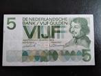 5 Gulden biljet Vondel l  -  1966, Postzegels en Munten, Bankbiljetten | Nederland, Verzenden, 5 gulden, Los biljet
