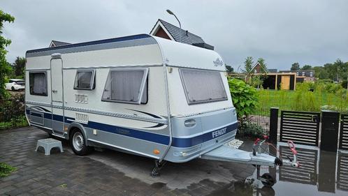 Fendt 490 TF Saphir, volledig compleet, direct op vakantie!, Caravans en Kamperen, Caravans, Particulier, tot en met 4, 1000 - 1250 kg