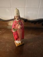 Oud beeldje van gips van de heilige Cornelius, Ophalen of Verzenden