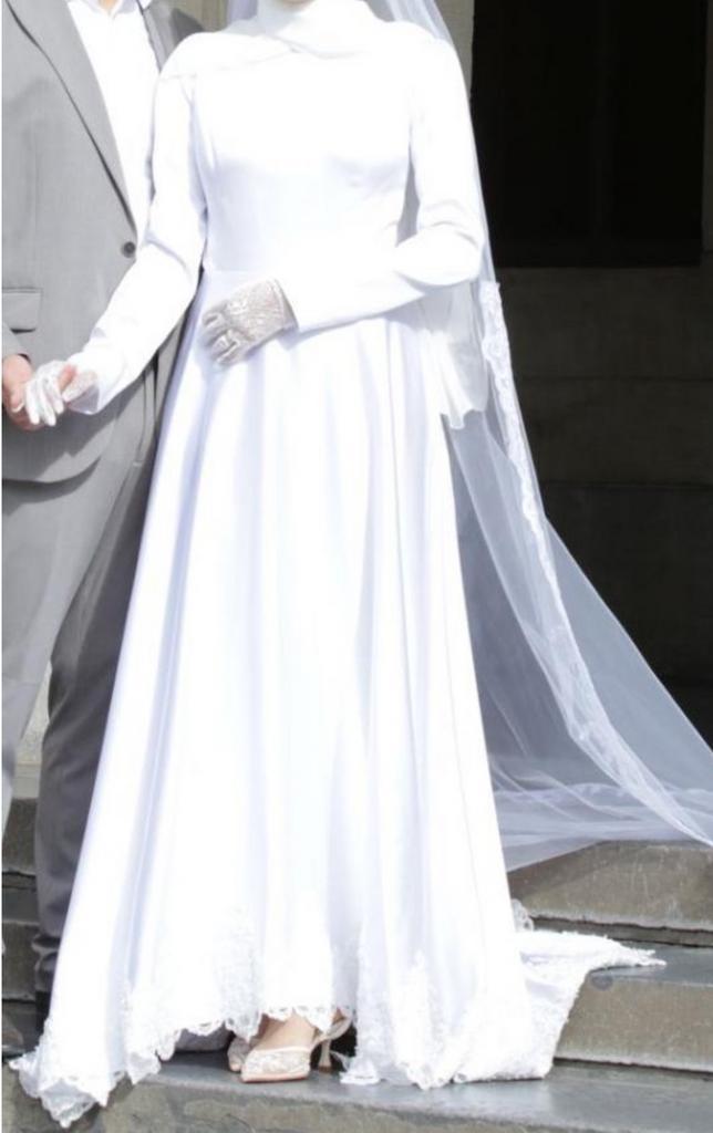 !!MOET ZSM WEG!! WITTE JURK + SLUIER !!MOET ZSM WEG!!, Kleding | Dames, Trouwkleding en Trouwaccessoires, Zo goed als nieuw, Trouwjurk