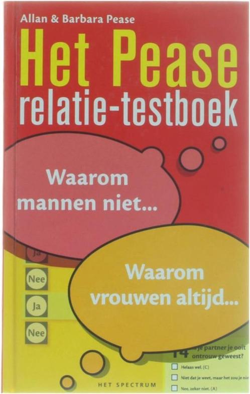 Allan Pease Het Pease relatie-testboek, Boeken, Psychologie, Nieuw, Ophalen of Verzenden