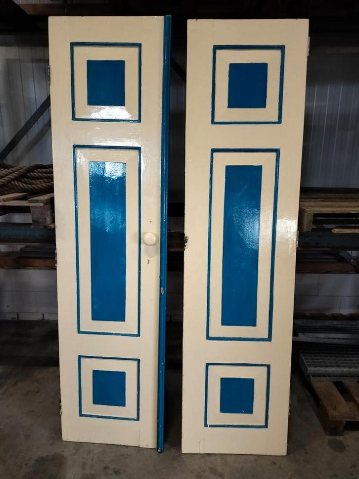 Bedstee luikjes paneeldeuren antiek oude deurtjes antieke, Doe-het-zelf en Verbouw, Deuren en Horren, Gebruikt, Ophalen