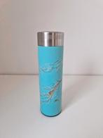 RVS Thermo drinkfles lichtblauw kersenbloesem, Ophalen of Verzenden, Zo goed als nieuw