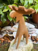 Vintage Zweeds Design Houten Eland Moose Kalle Berglund 60’s, Ophalen of Verzenden