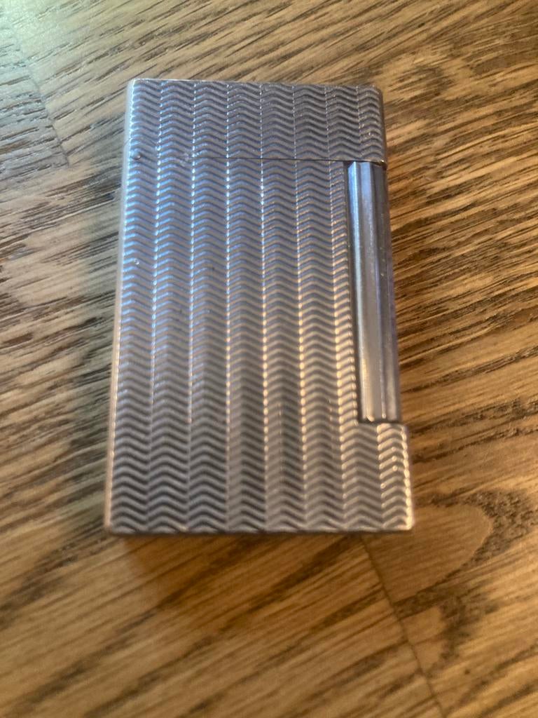 S.T. Dupont Line D Verzilverde Aansteker, Ophalen of Verzenden